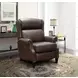 Philadelphia Ashford Walnut Leather Triple Power Recliner with USB Charging and Nailhead Trim