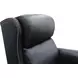 Philadelphia Shoreham Blue Leather Triple Power Recliner with USB Charging and Nailhead Trim