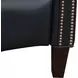 Philadelphia Shoreham Blue Leather Triple Power Recliner with USB Charging and Nailhead Trim