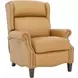 Philadelphia Santa Fe Brandy Leather Triple Power Recliner with USB Charging and Nailhead Trim