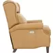 Philadelphia Santa Fe Brandy Leather Triple Power Recliner with USB Charging and Nailhead Trim