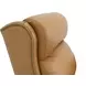 Philadelphia Santa Fe Brandy Leather Triple Power Recliner with USB Charging and Nailhead Trim