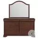 Stark Cherry 8 Drawer Dresser And Mirror