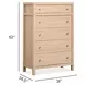 Meadowrise Sandstone Beige 5 Drawer Chest