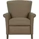 Phoebe Cashmere Taupe Leather Push Thru The Arms Recliner