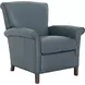 Phoebe Santa Fe Ocean Leather Push Thru The Arms Recliner