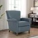 Phoebe Santa Fe Ocean Leather Push Thru The Arms Recliner