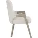 Gwendolyn Cerused Taupe Upholstered Arm Chair Set of 2
