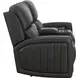 Pierce Homerun Dark Gray Leather Zero Gravity Power Reclining Living Room Set with Power Headrests and Lumbar