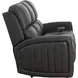 Pierce Homerun Dark Gray Leather Zero Gravity Power Reclining Living Room Set with Power Headrests and Lumbar