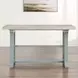 Darcy Beige and Mint Green Extendable Rectangular Counter Height Dining Room Set