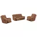 Auburn Wrangler Clay Leather Glider Recliner