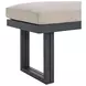 Fresca Dark Gray and Beige Outdoor Beige Dining Bench