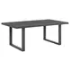 Fresca Dark Gray 77" Outdoor Rectangular Dining Table
