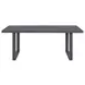 Fresca Dark Gray 77" Outdoor Rectangular Dining Table