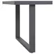 Fresca Dark Gray 77" Outdoor Rectangular Dining Table
