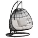 Fresca Beige Upholstered Outdoor Double Swing Chair