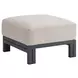 Fresca Beige Outdoor Upholstered Square Ottoman
