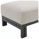 Fresca Beige Outdoor Upholstered Square Ottoman