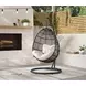 Fresca Beige Outdoor Upholstered Swing Egg Chair