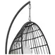 Fresca Beige Outdoor Upholstered Swing Egg Chair