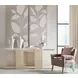 Westwood Polished Limestone And Volakas Stone Top Console Table