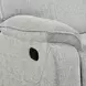 Chablis Mist Gray 72" Reclining Console Loveseat with USB Charging