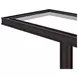 Glaze Cola Rectangular Glass Top End Table