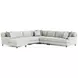 Mila Beige 6 Piece Modular Sectional with Pillows