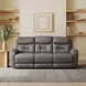 Point Break Graystone 90" Triple Power Reclining Sofa with USB Charging