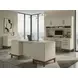 Pomona Soft White 68" Credenza with Hutch and USB Charging