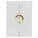 Poppy White Lacquer 2 Door Soft Close Accent Cabinet