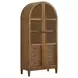 Beth Brown Oak Display Cabinet