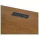 Beth Brown Oak Half Pedestal Desk with USB Charging
