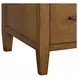 Beth Brown Oak Double Pedestal Desk with USB Charging