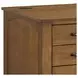Beth Brown Oak Double Pedestal Desk with USB Charging