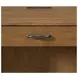 Beth Brown Oak Half Pedestal Desk with USB Charging
