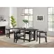 Canal Black 78" Rectangular Dining Table