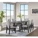 Canal Black 78" Rectangular Dining Table