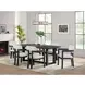 Canal Black 78" Rectangular Dining Table