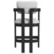 Canal White Upholstered Bar Stool Set of 2