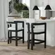 Canal White Upholstered Bar Stool Set of 2