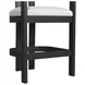 Canal White Upholstered Bar Stool Set of 2