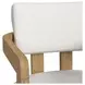 Canal Snow White Upholstered Arm Chair Set of 2