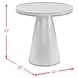 Canal Natural Round End Table