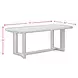 Canal Black 78" Rectangular Dining Table