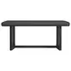Canal Black 78" Rectangular Dining Table