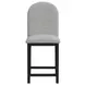 Canal Gray Upholstered Round Back Bar Stool Set of 2