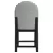 Canal Gray Upholstered Round Counter Height Stool Set of 2