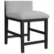 Canal Gray Upholstered Round Counter Height Stool Set of 2